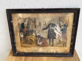 superbe Gravure représentant  « La grâce de Dieu »